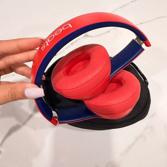 Red Wireless Headphones